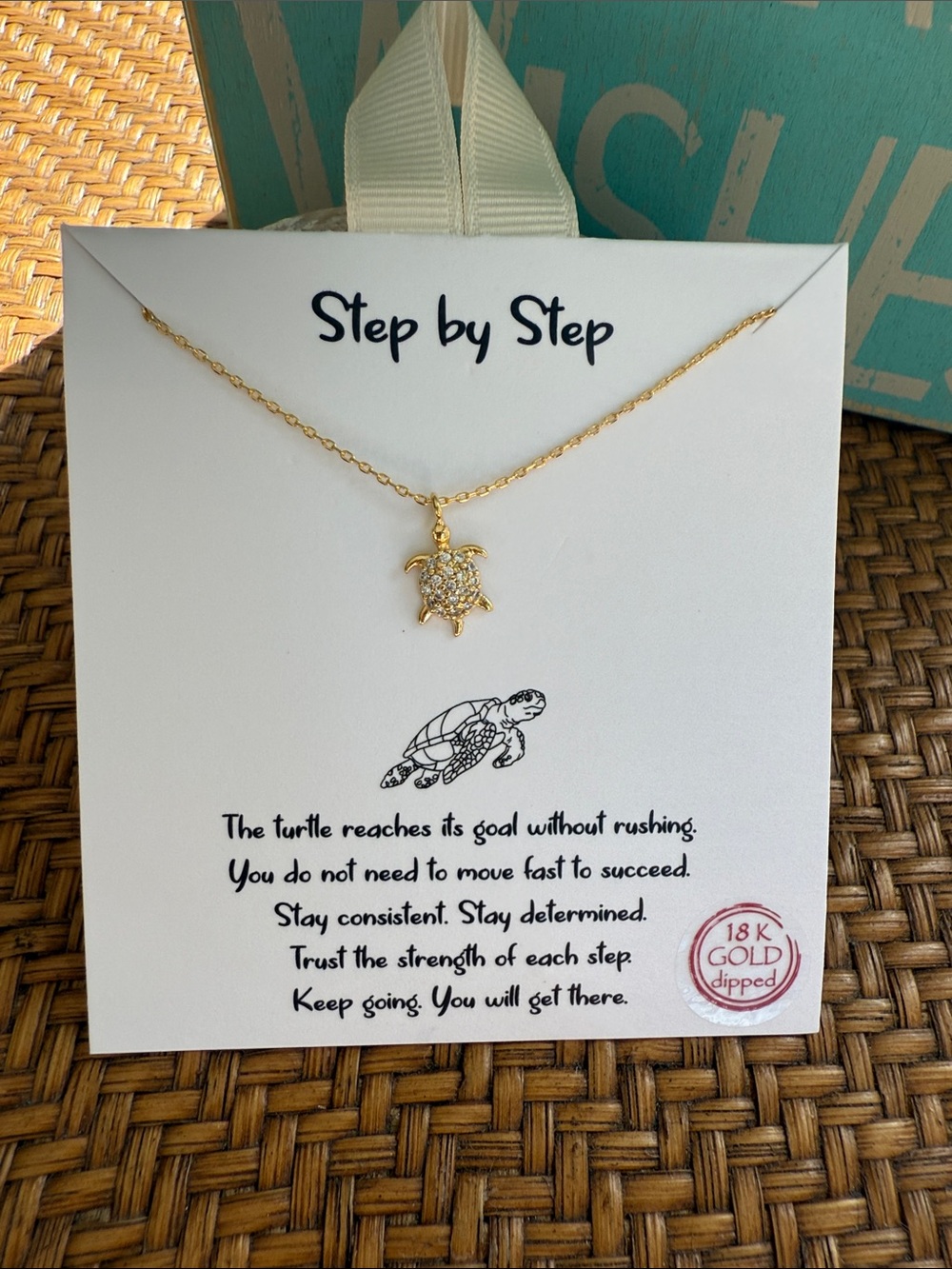 18K Gold-Dipped Turtle Pendant Necklace - Gold - Picture 8 of 9